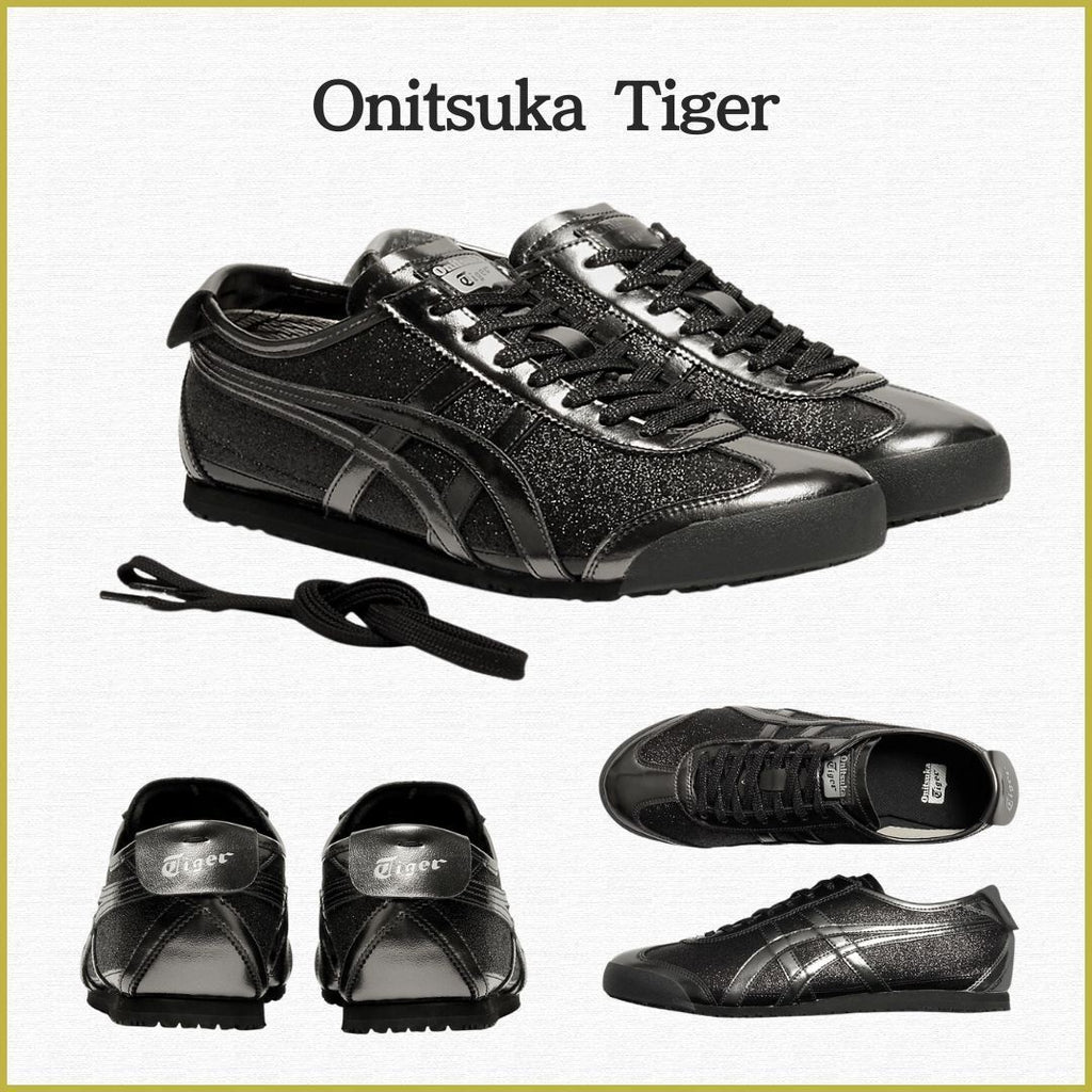 ONITSUKA TIGER MEXICO METALLIC BLACK  ✅