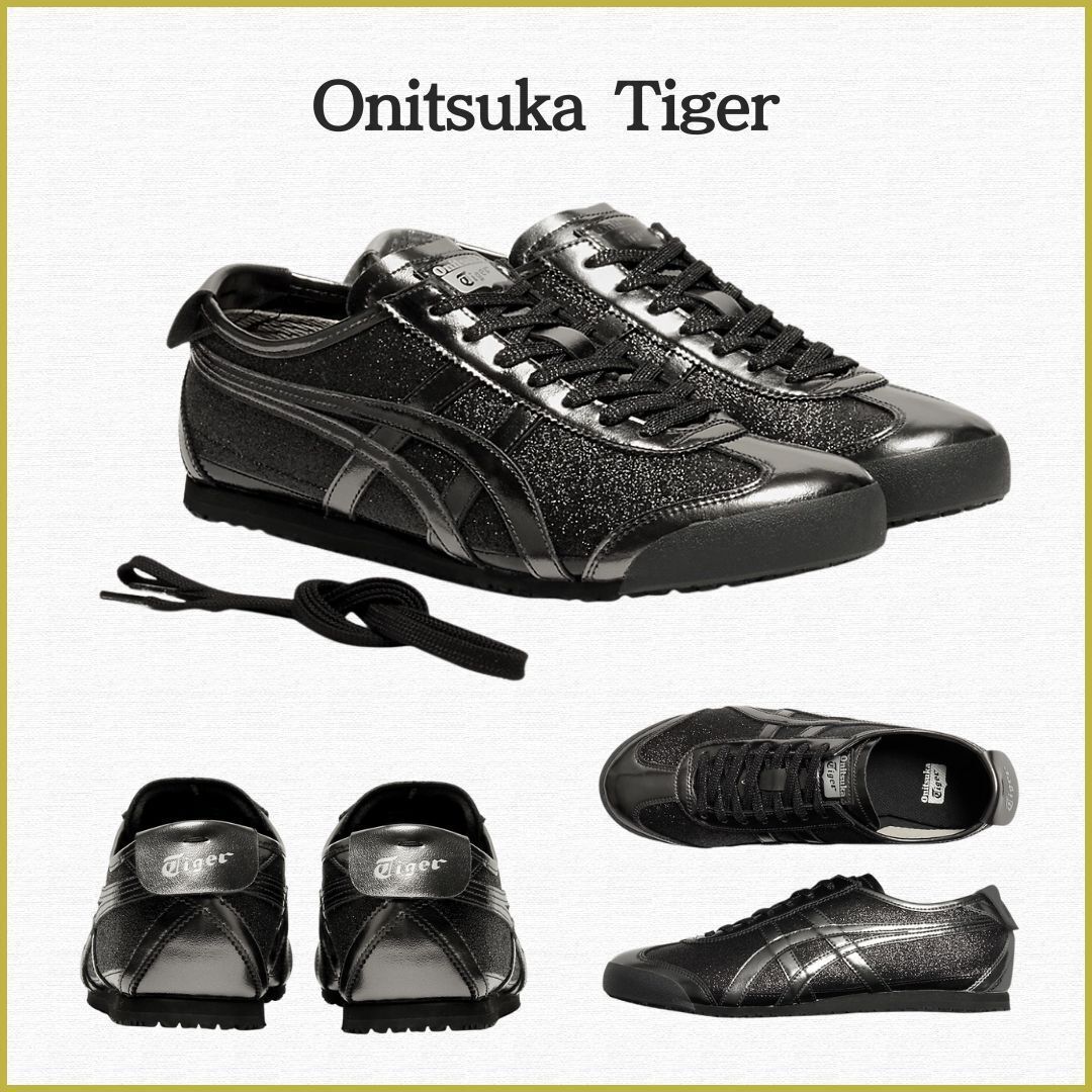 ONITSUKA TIGER MEXICO METALLIC BLACK  ✅