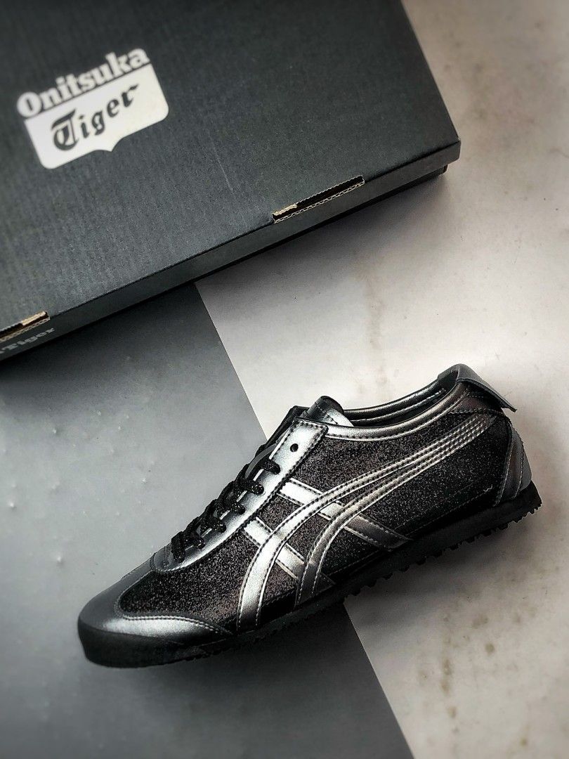 ONITSUKA TIGER MEXICO METALLIC BLACK  ✅