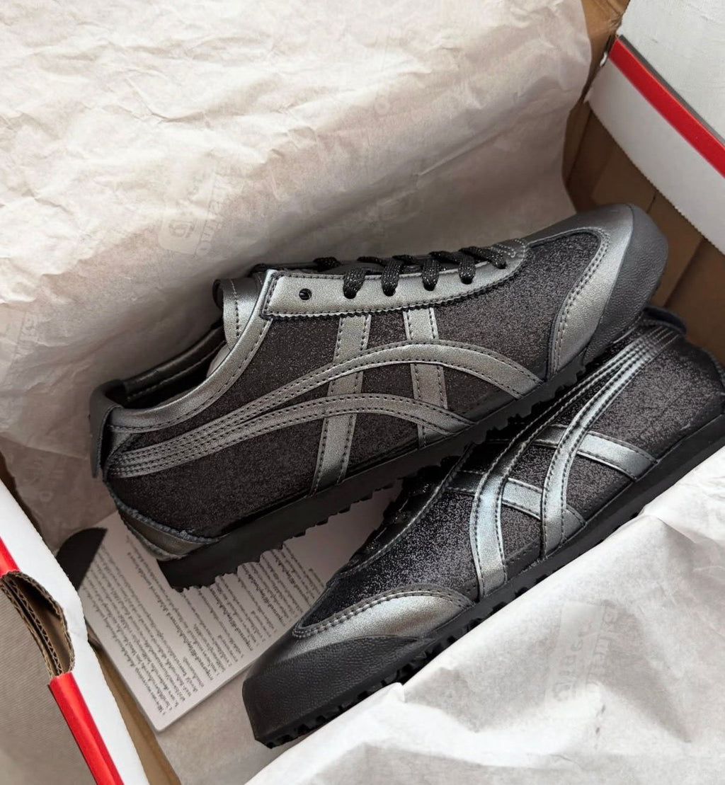 ONITSUKA TIGER MEXICO METALLIC BLACK  ✅