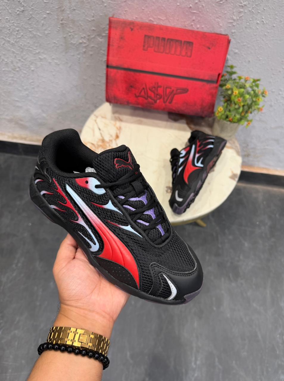 PUMA INHALE ASAP BLACK PURPLE RED EDTN 🖤