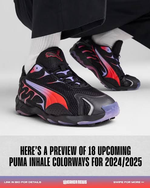 PUMA INHALE ASAP BLACK PURPLE RED EDTN 🖤