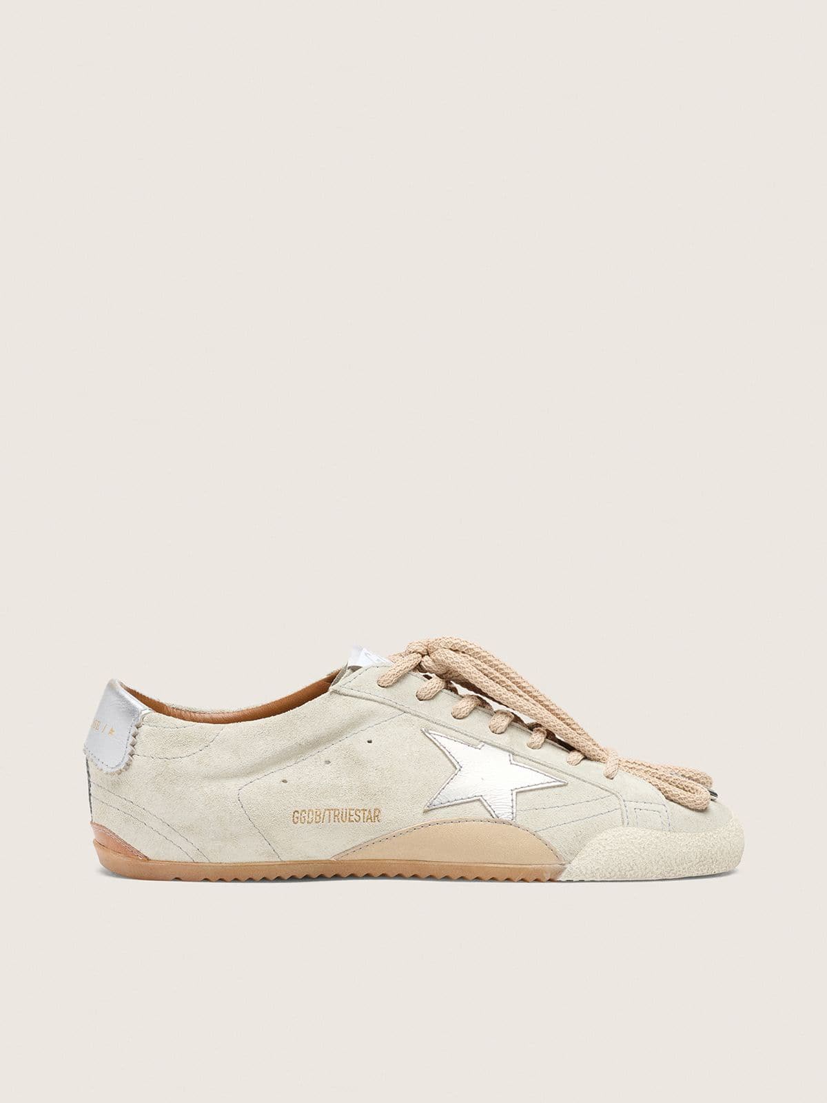 GOLDEN GOOSE TRUE STAR BEIGE SILVER 👟