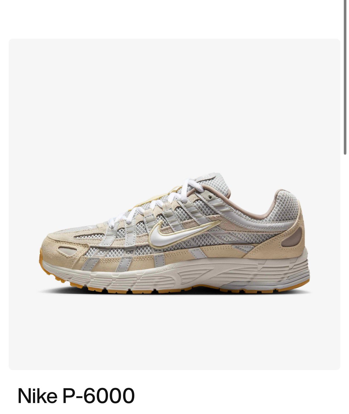 NIKE P-6000 TRAINER SAIL GREY 🖤