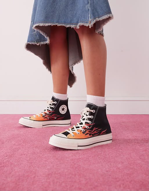 CONVERSE CHUCK 70 MID FLAME FIRE 🖤🖤