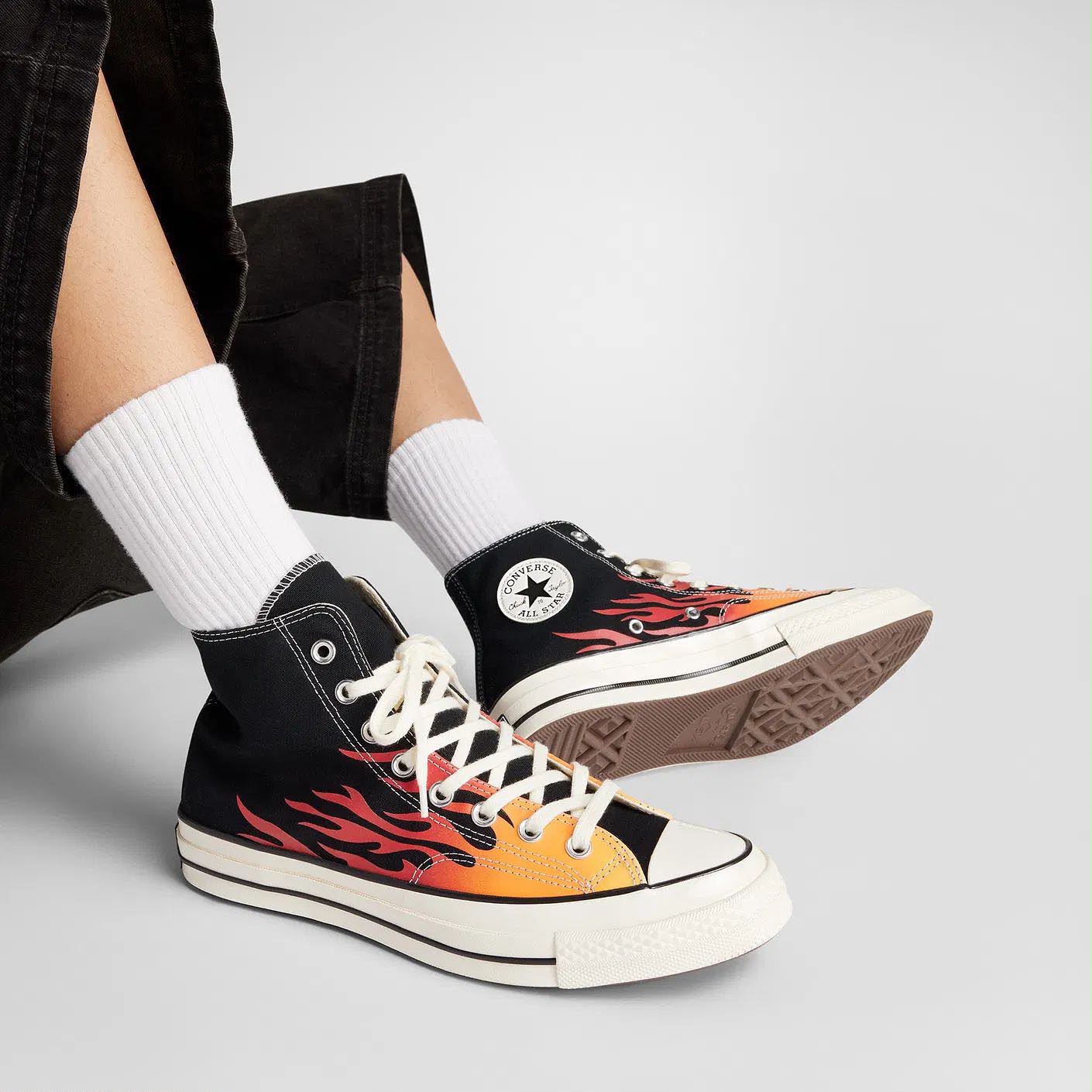 CONVERSE CHUCK 70 MID FLAME FIRE 🖤🖤