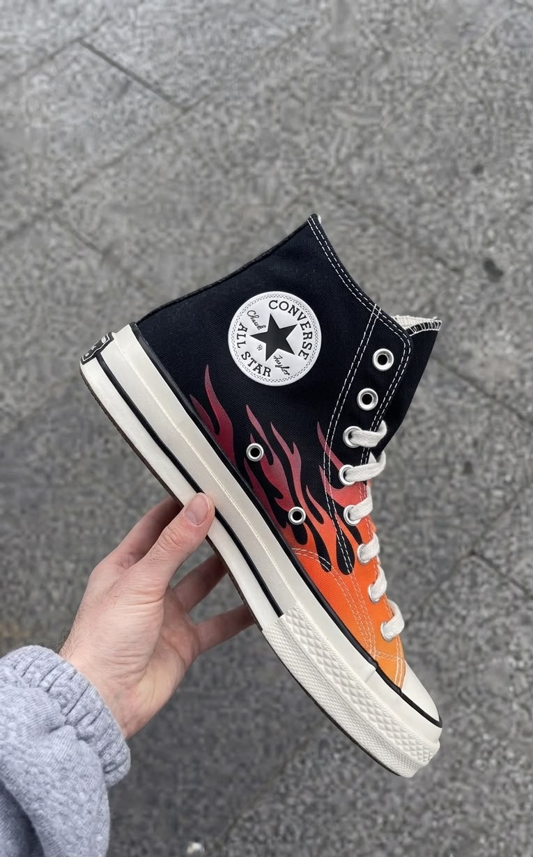 CONVERSE CHUCK 70 MID FLAME FIRE 🖤🖤