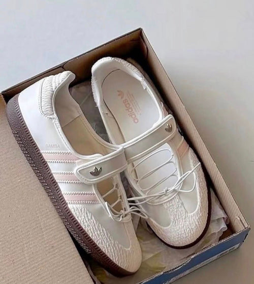 ADIDAS ORIGINALS SAMBA MARY JANE WHITE PINK BALLET