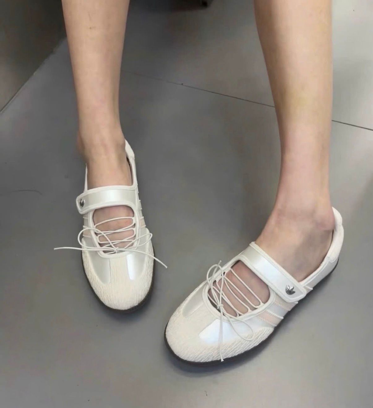 ADIDAS ORIGINALS SAMBA MARY JANE WHITE PINK BALLET