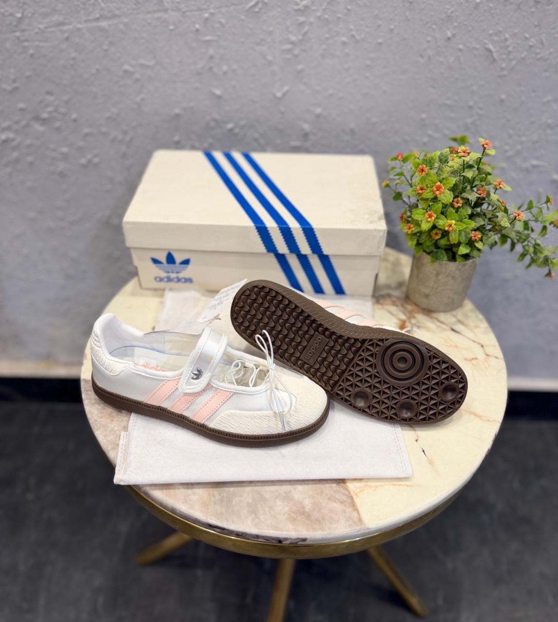 ADIDAS ORIGINALS SAMBA MARY JANE WHITE PINK BALLET
