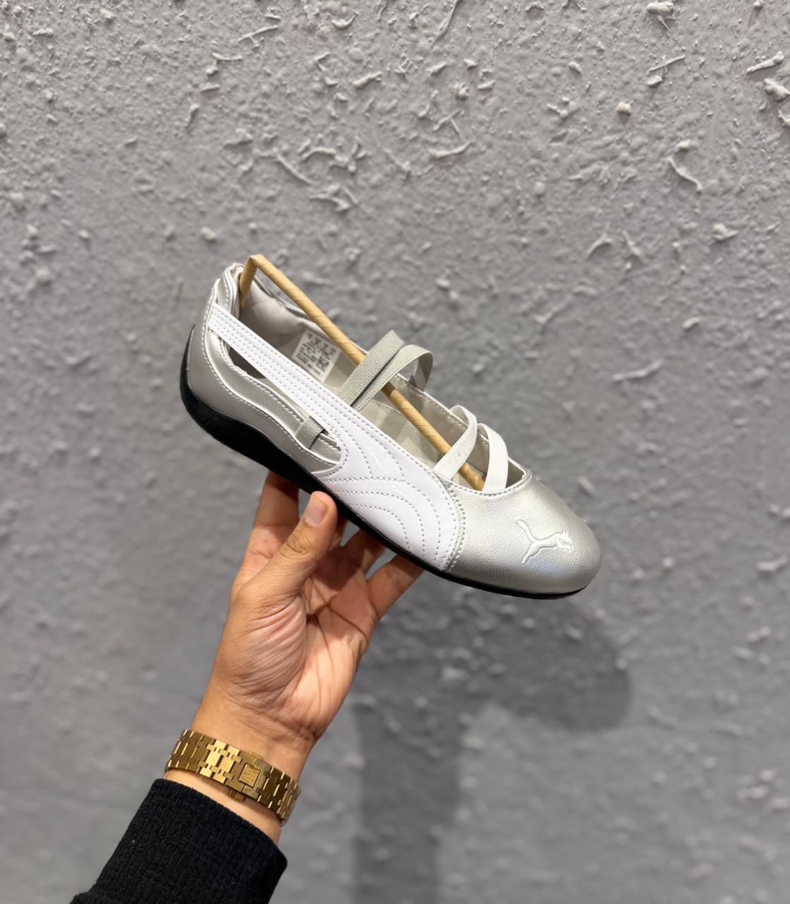 PUMA SPEED CAT BALLET METALLIC SILVER