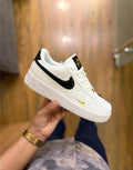 NIKE AIRFORCE ONE WHITE BLACK GOLD ❤️❤️