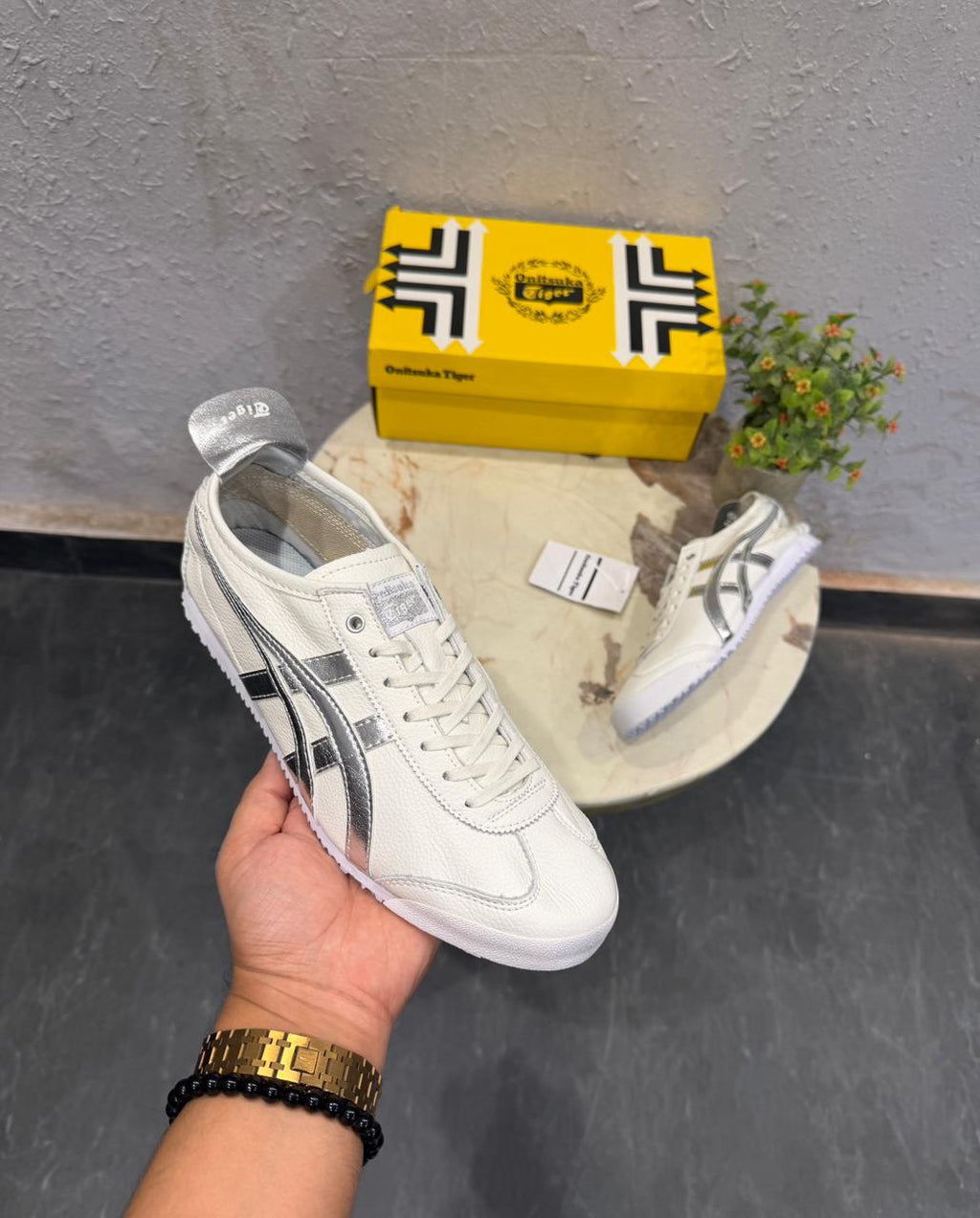 Onitsuka Tiger Mexico White Og Metallic 🖤