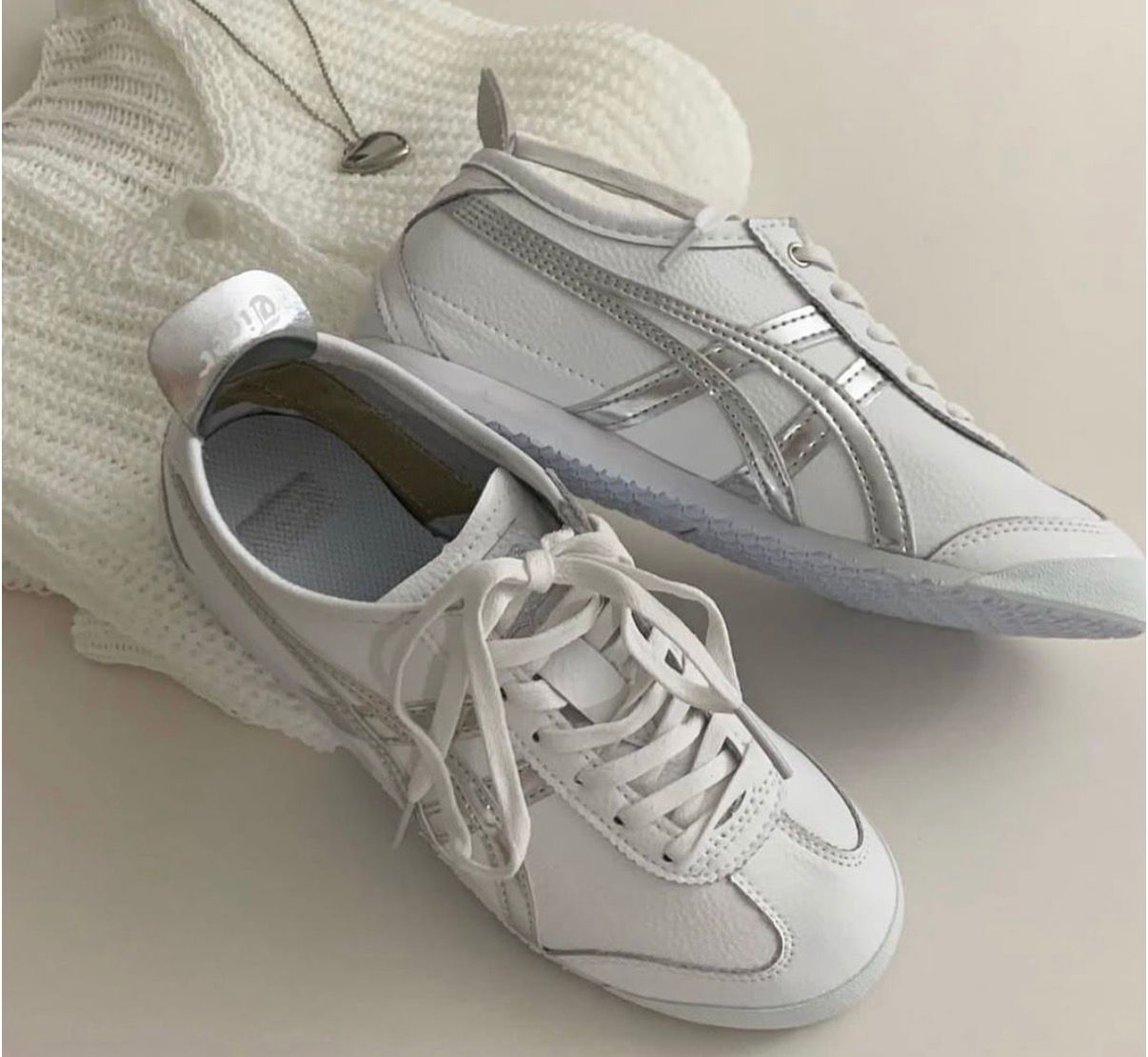 Onitsuka Tiger Mexico White Og Metallic 🖤