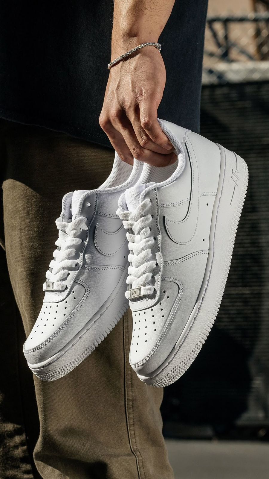 NIKE AIRFORCE ONE TRIPPLE WHITE 🖤
