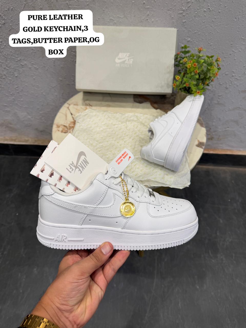 NIKE AIRFORCE ONE TRIPPLE WHITE 🖤