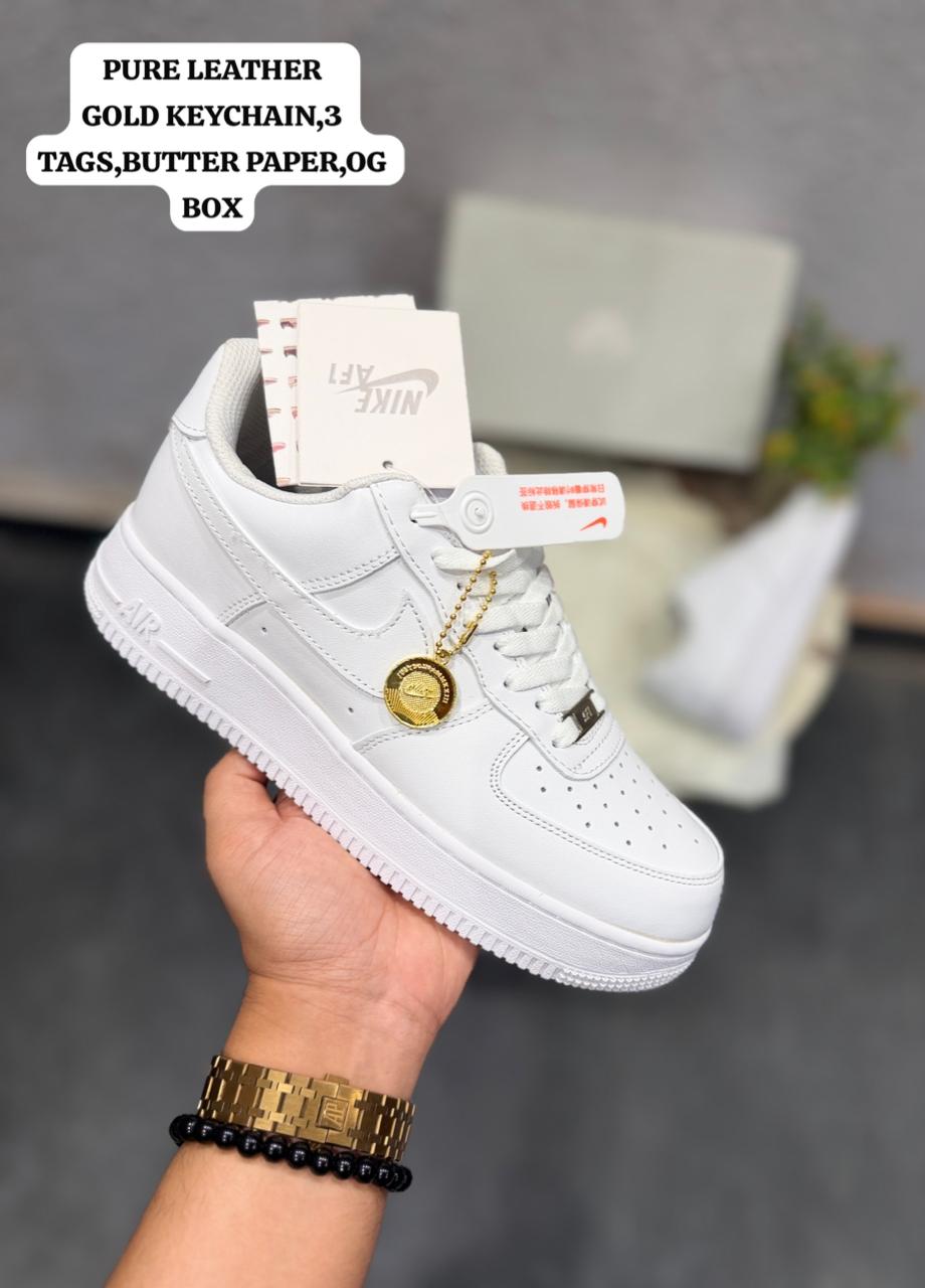 NIKE AIRFORCE ONE TRIPPLE WHITE 🖤
