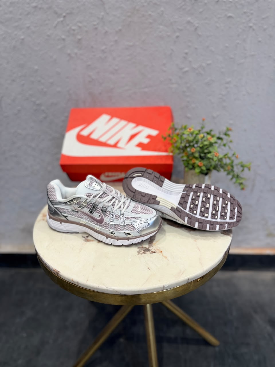 NIKE P-6000 TRAINER METALLIC WINE SWOOSH 🖤