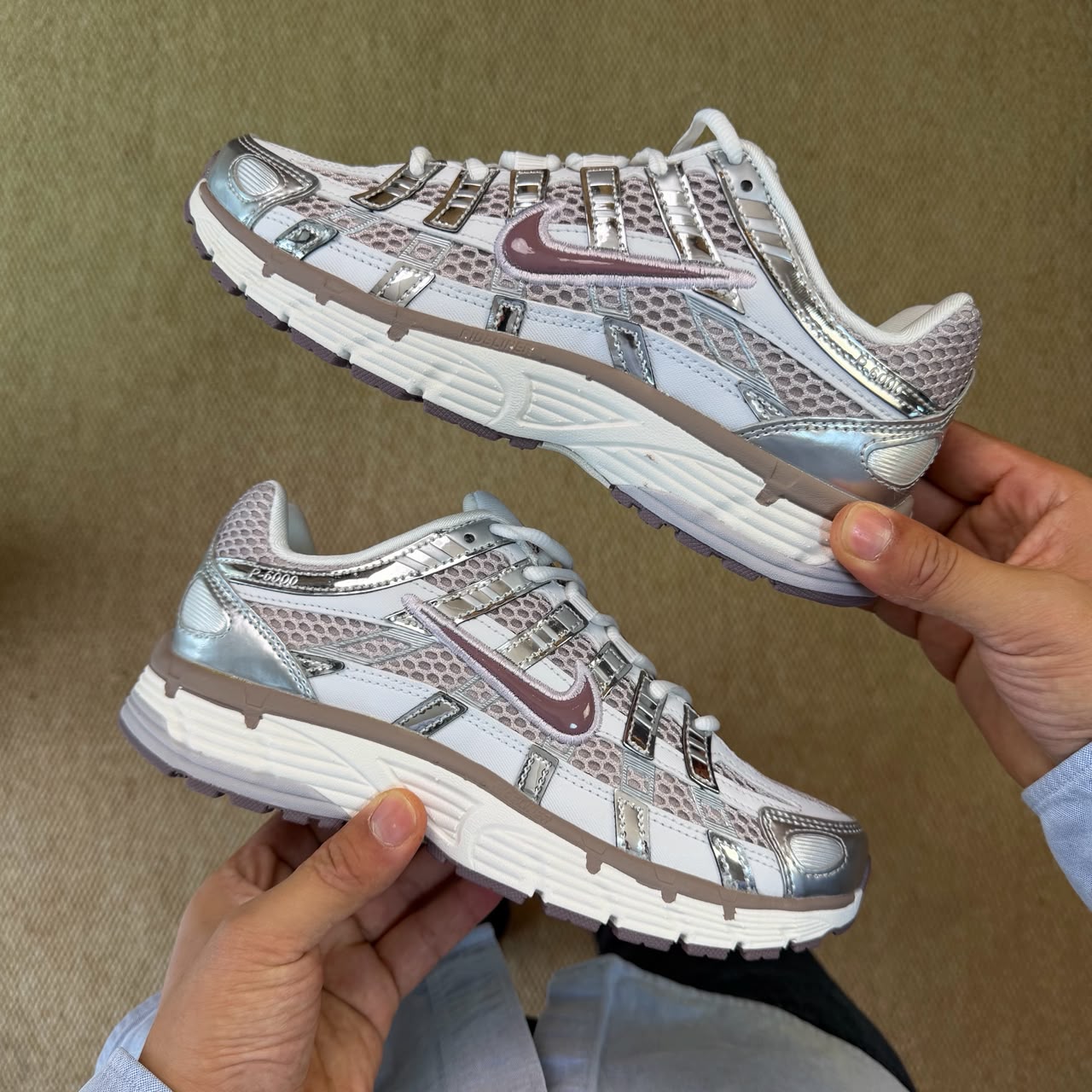 NIKE P-6000 TRAINER METALLIC WINE SWOOSH 🖤