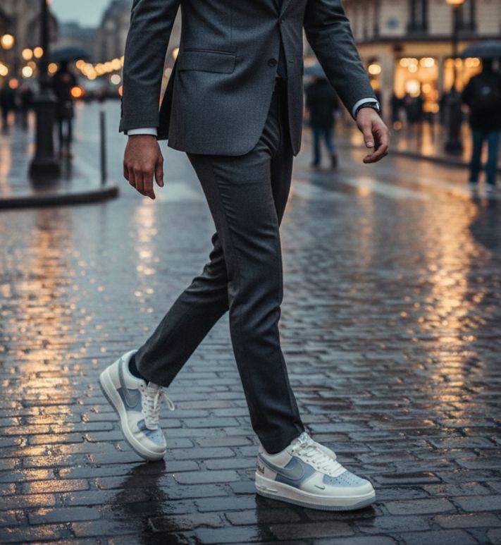 NIKE AIRFORCE ONE FRESH GREY SWOOSH 🖤🖤