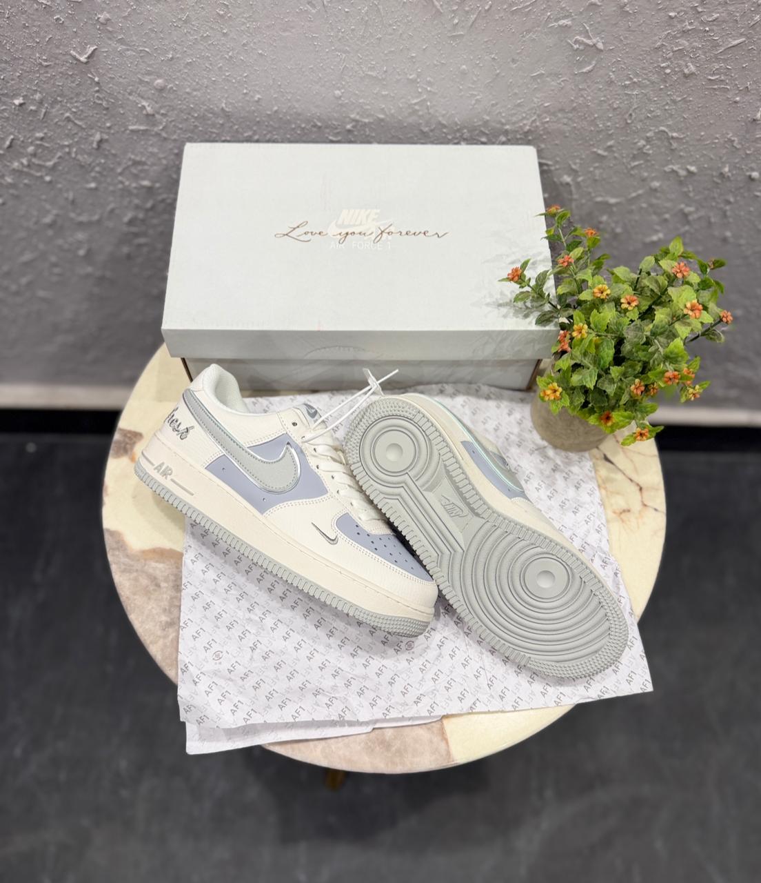 NIKE AIRFORCE ONE FRESH GREY SWOOSH 🖤🖤