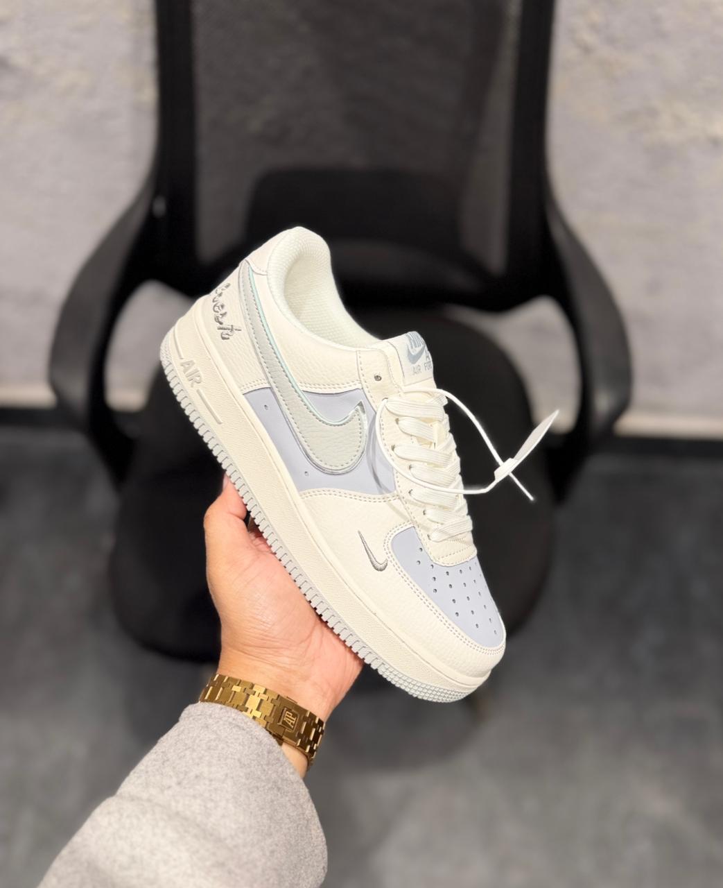 NIKE AIRFORCE ONE FRESH GREY SWOOSH 🖤🖤