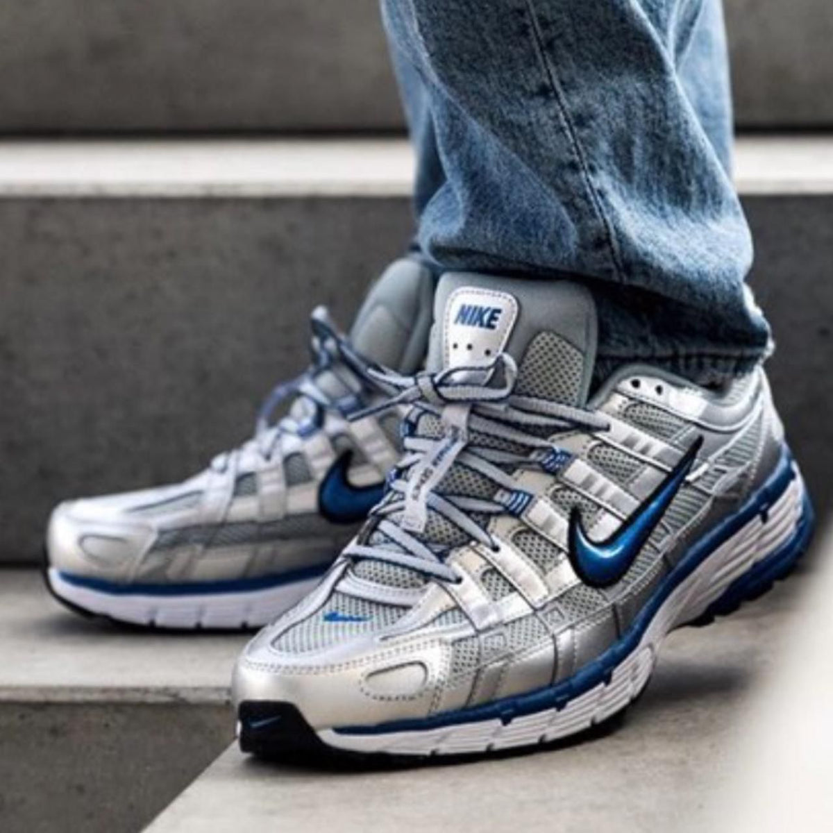 NIKE P-6000 TRAINER METALLIC  BLUE TICK 🖤