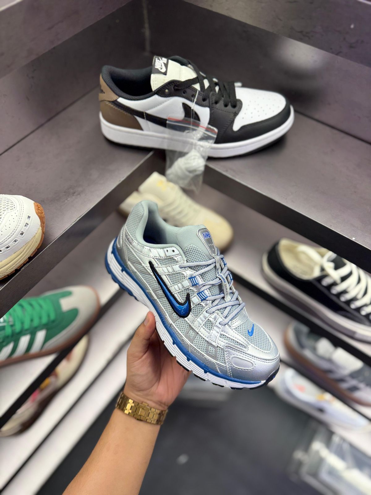 NIKE P-6000 TRAINER METALLIC  BLUE TICK 🖤