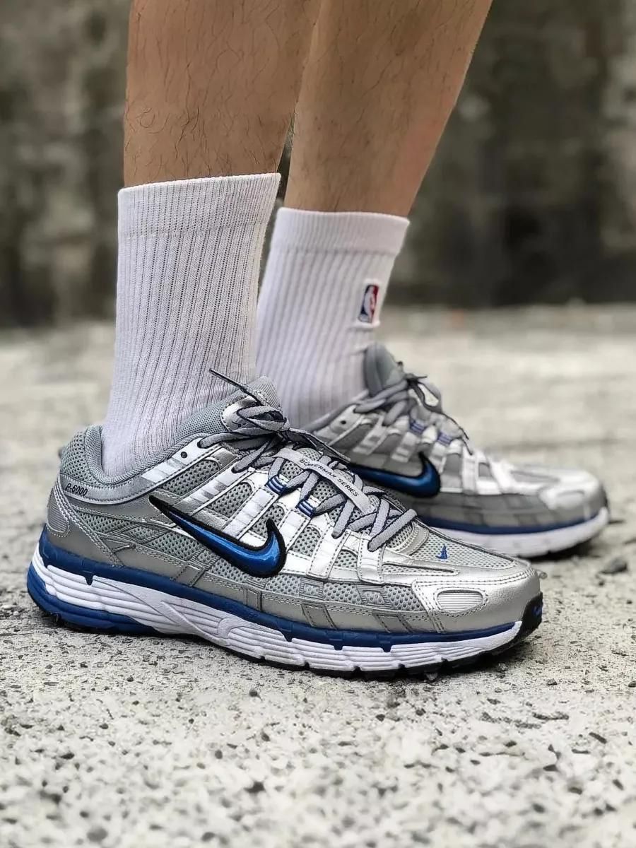 NIKE P-6000 TRAINER METALLIC  BLUE TICK 🖤