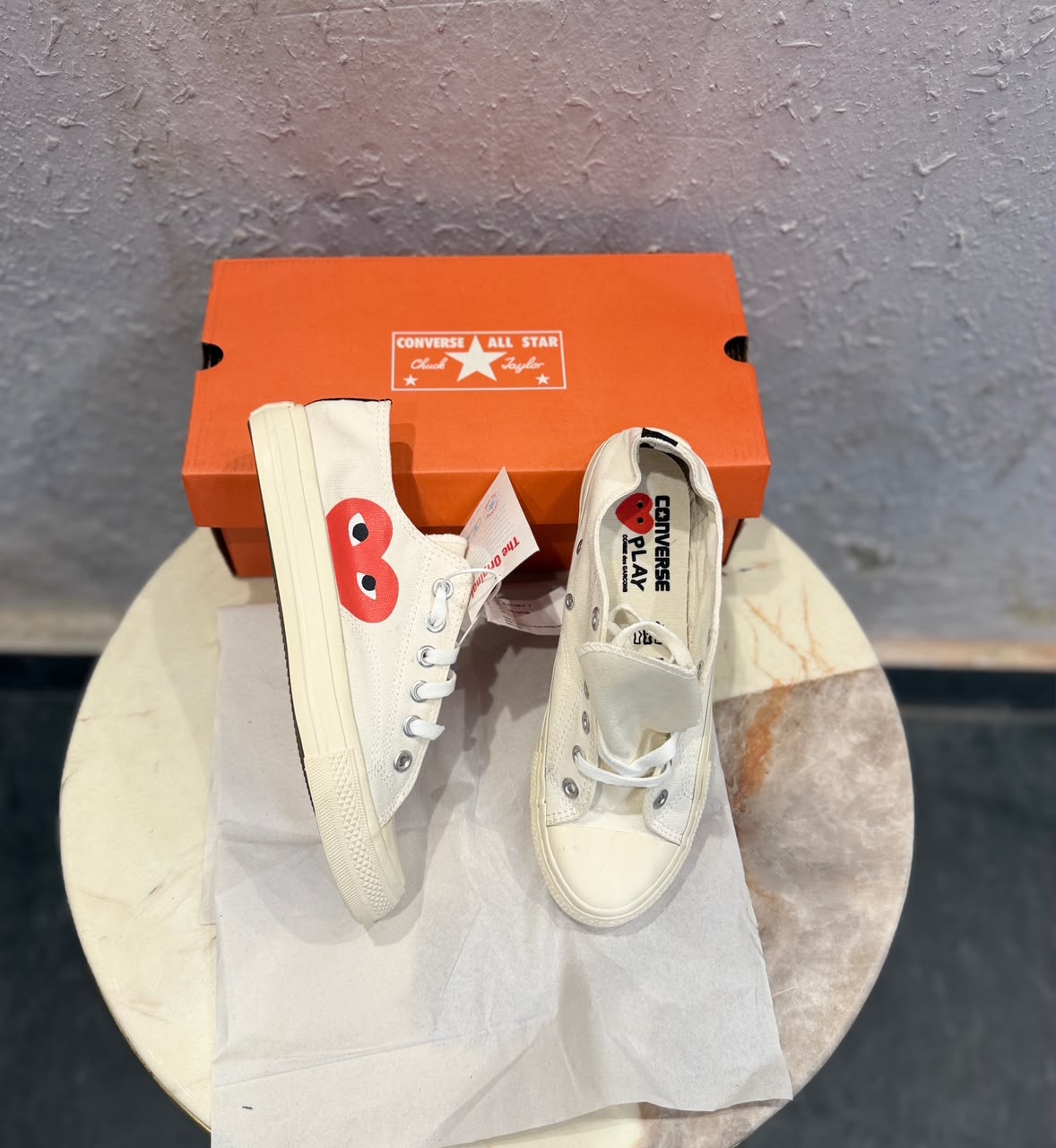 CONVERSE CHUCK PLAYCOMME LOW WHITE 🖤