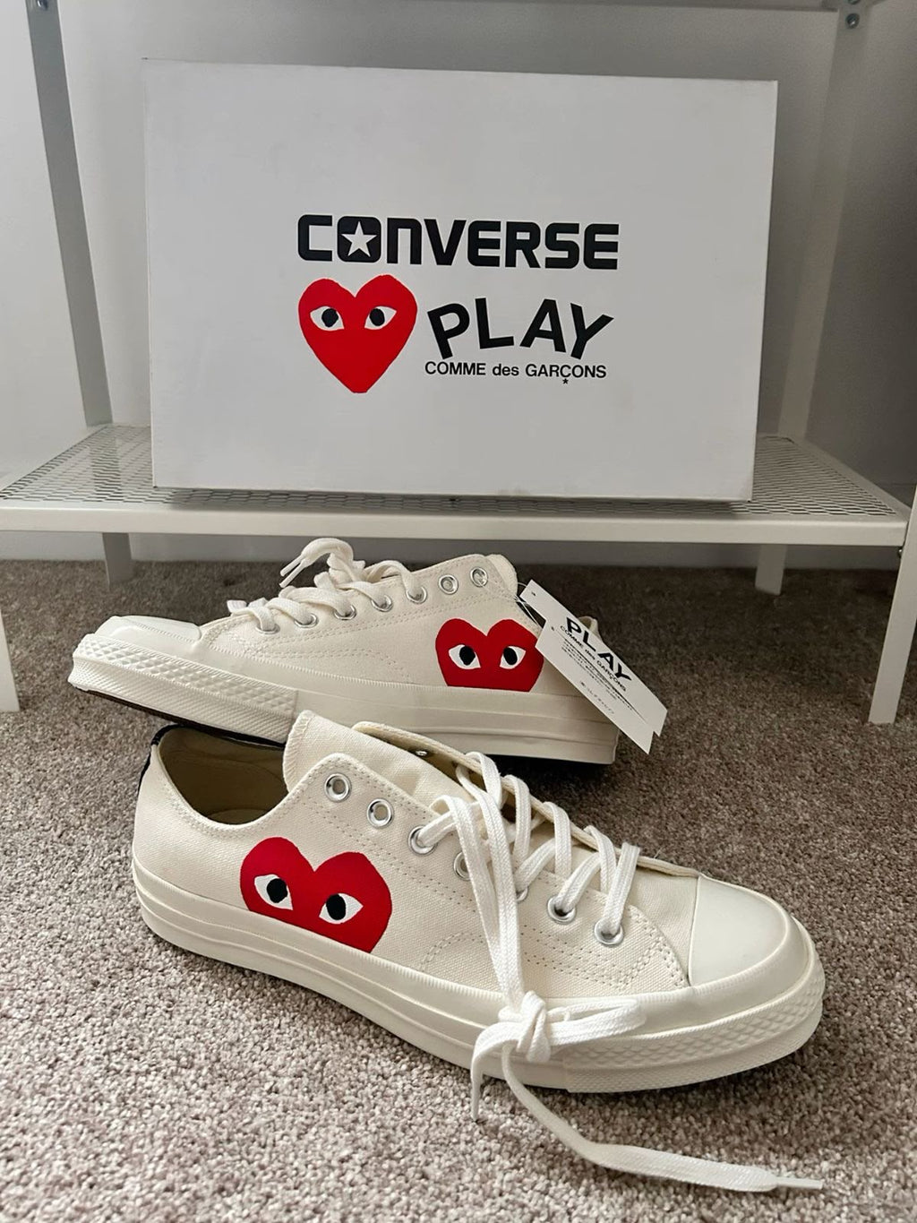 CONVERSE CHUCK PLAYCOMME LOW WHITE 🖤