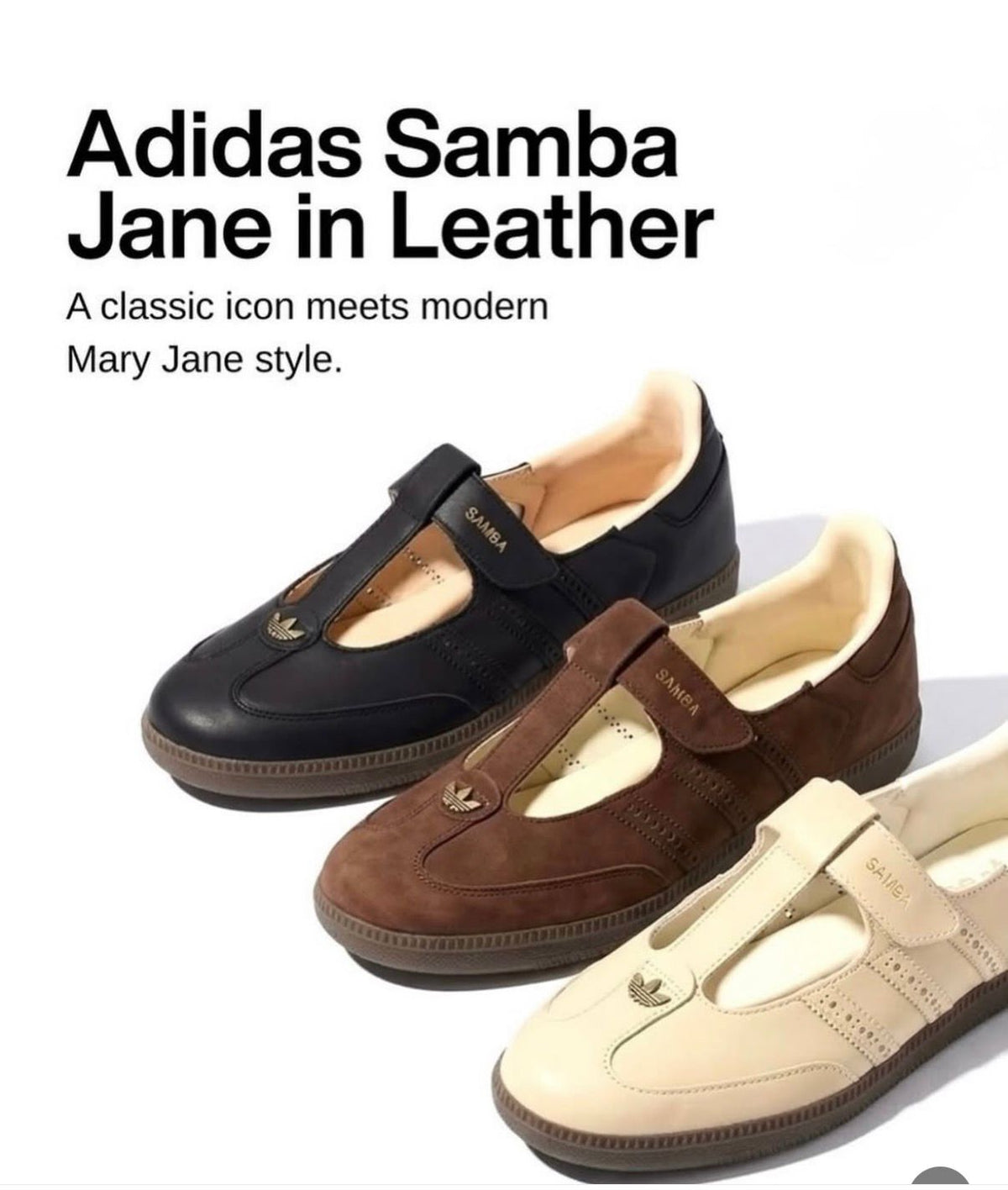 ADIDAS SAMBA JANE DELICATE RUFFLED PACK  ❤️🖤🤍