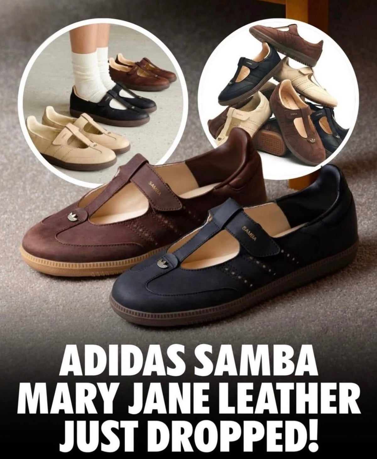 ADIDAS SAMBA JANE DELICATE RUFFLED PACK  ❤️🖤🤍