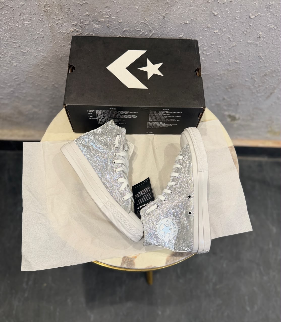 CONVERSE CHUCK 70 MID METALLIC SILVER 🖤🖤