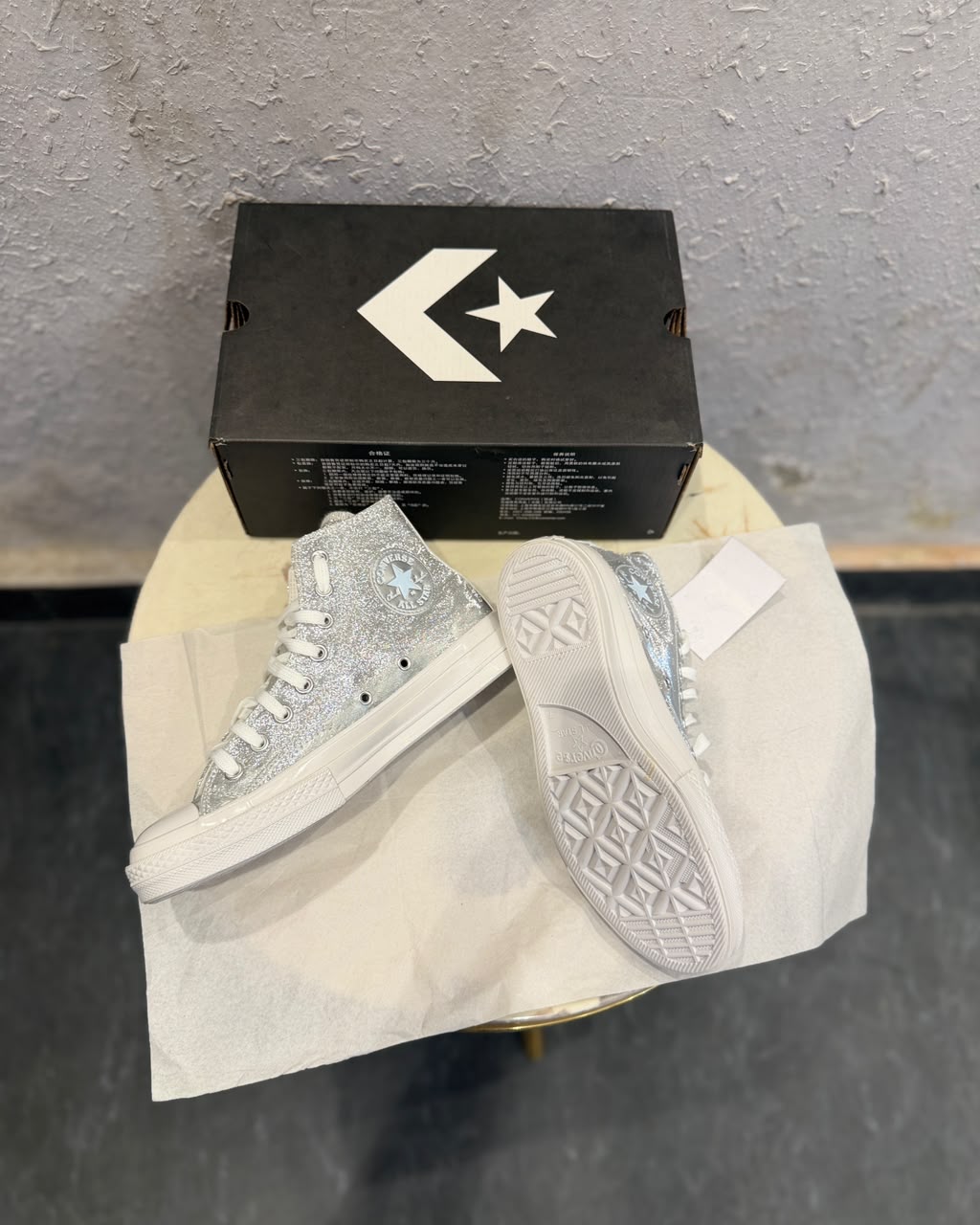 CONVERSE CHUCK 70 MID METALLIC SILVER 🖤🖤