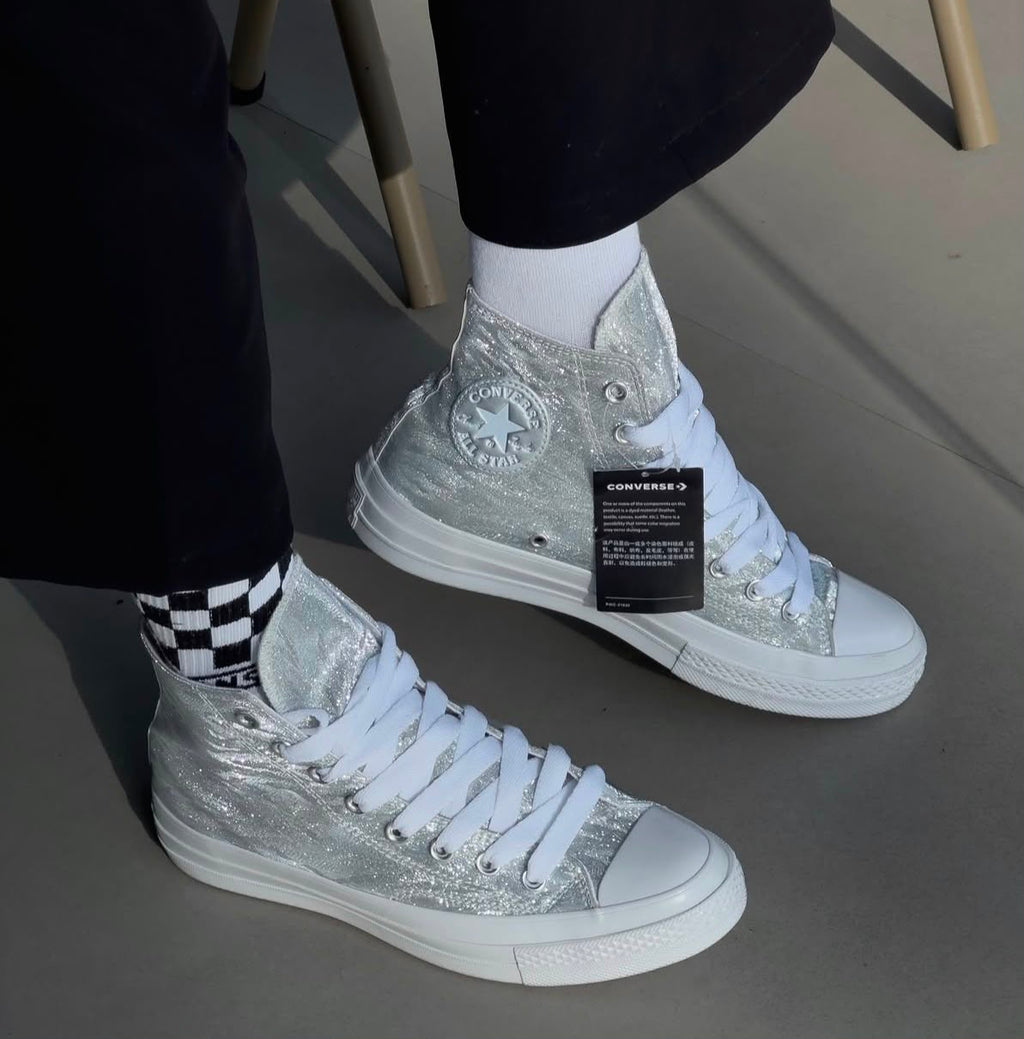 CONVERSE CHUCK 70 MID METALLIC SILVER 🖤🖤