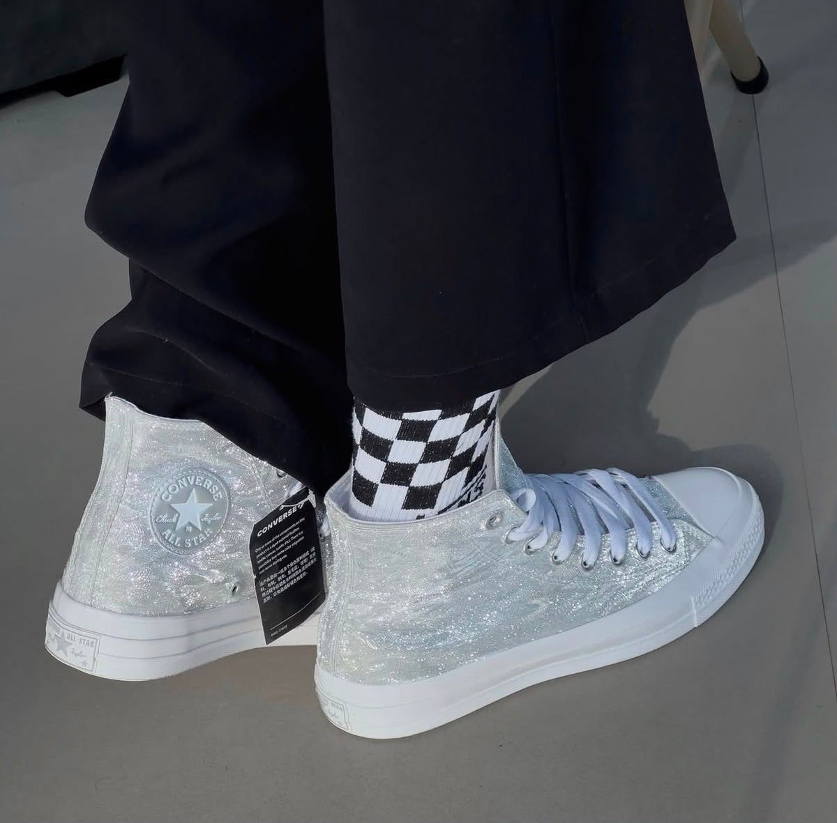 CONVERSE CHUCK 70 MID METALLIC SILVER 🖤🖤