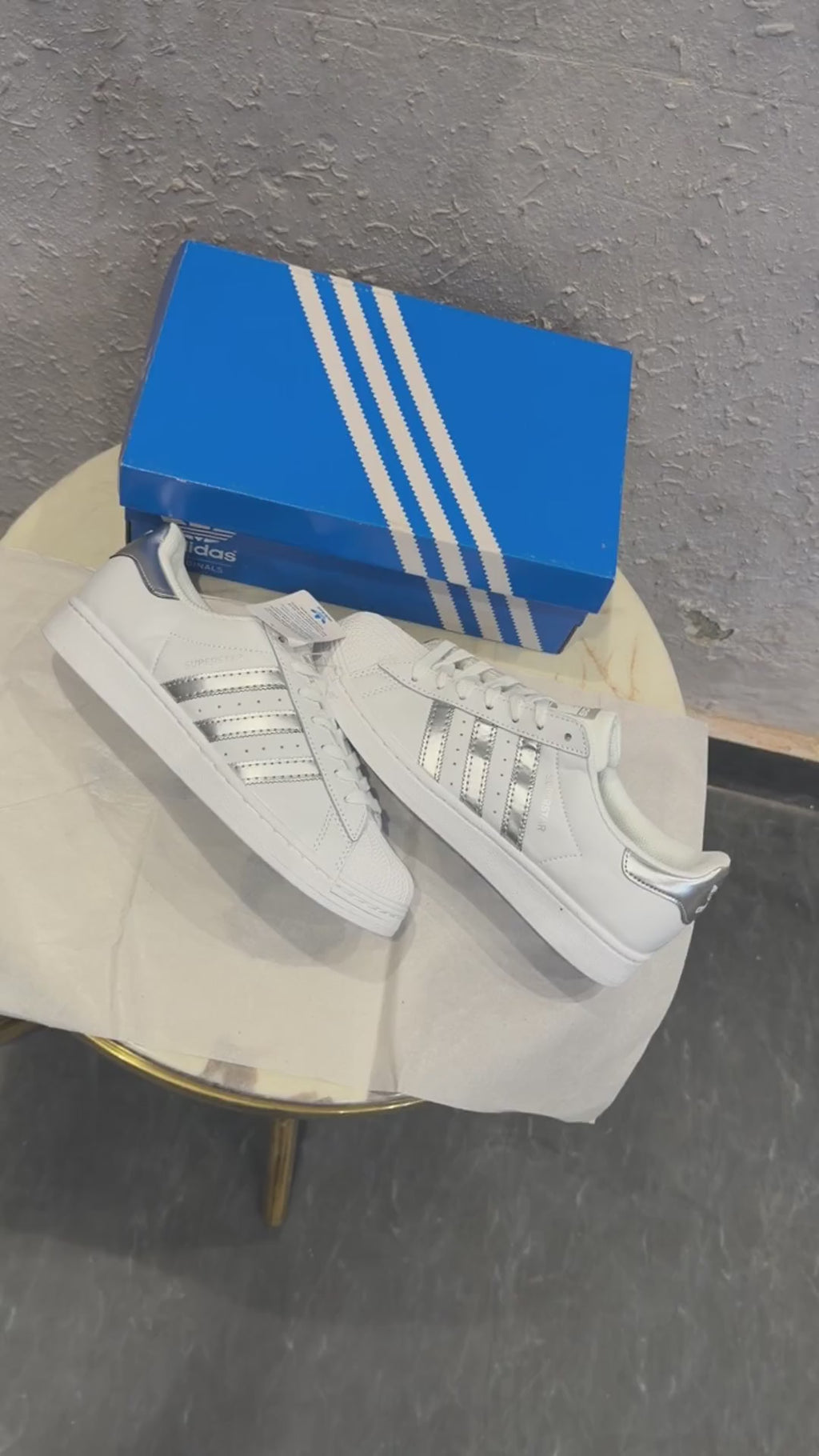 ADIDAS SUPERSTAR WHITE SILVER 🤍