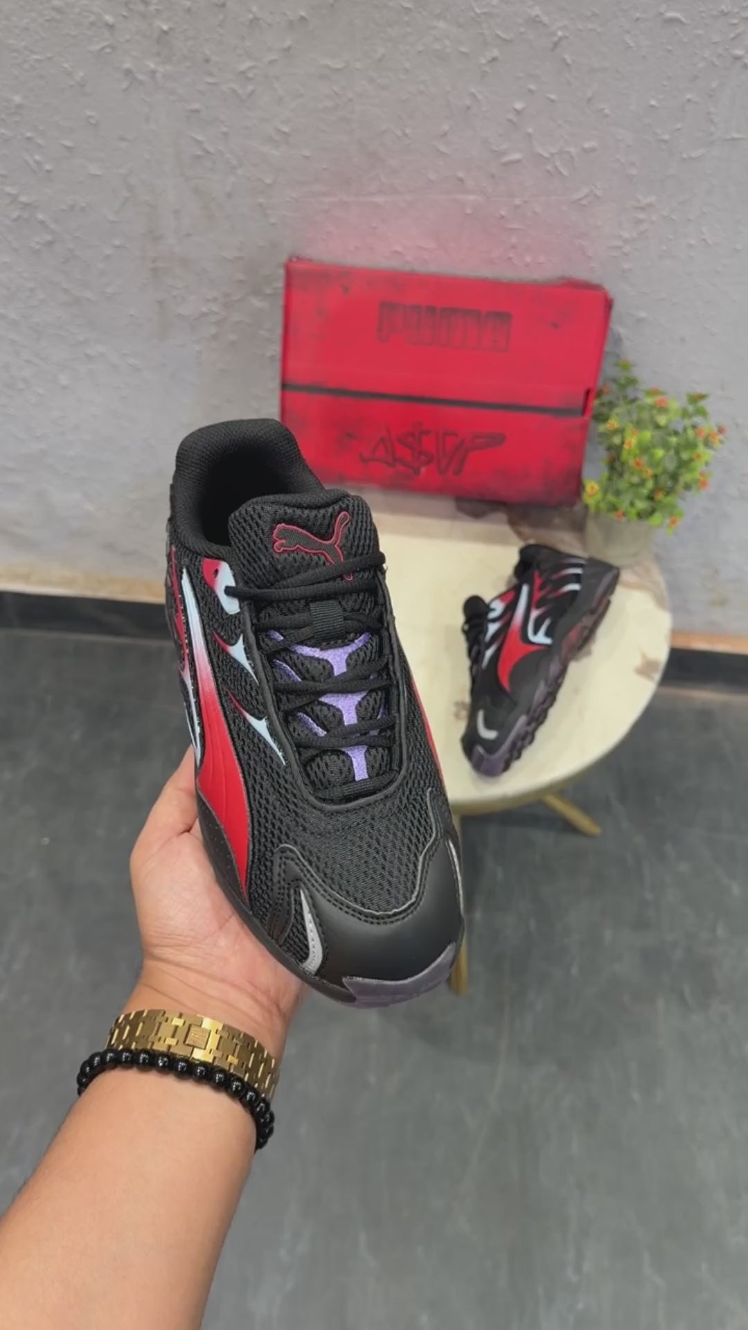 PUMA INHALE ASAP BLACK PURPLE RED EDTN 🖤