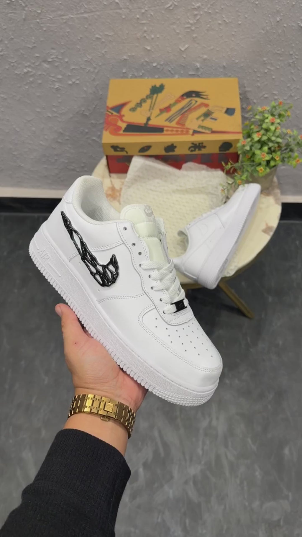 NIKE AIRFORCE ONE MOLTEN METAL VENOM 🖤🖤